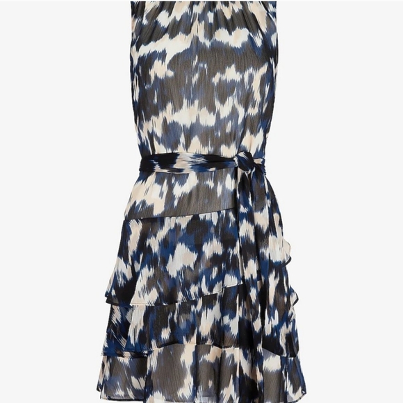 EXPRESS Tiered Ruffle Fit & Flare Dress - Picture 6 of 6